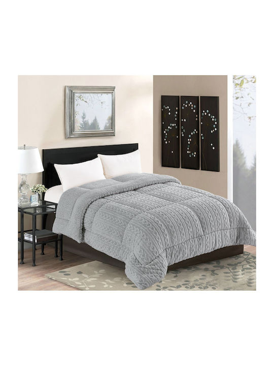Silk Fashion Duvet Cover Queen 220x240cm Braid Grey 780 GSMGsm