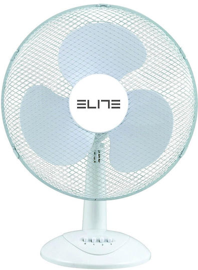 Elite Tischgerät Ventilator 40W Lüfterdurchmesser 40cm Weiß