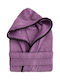 Palamaiki Bridge Bademantel mit Kapuze Violet 420gr/m²