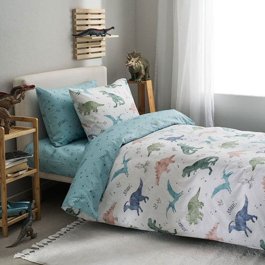 Vesta Home Σετ Σεντόνια Μονά Βαμβακερά Rex Multi 170x260cm 3τμχ