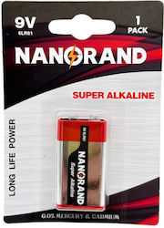 Nanorand Alkaline Battery 9V 1pcs Nanorand Alkaline Battery 9V 1pcs