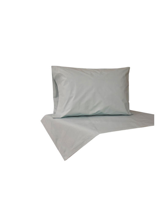 Decotelia Duvet Cover Set Cotton Single with Pillowcase 160x240 Grey