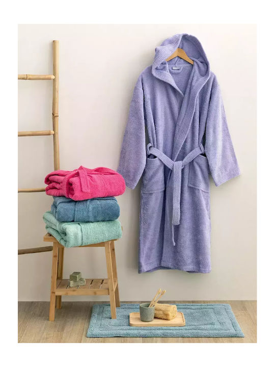 Palamaiki Kids Hooded Bathrobe Aqua