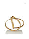 Metal Decorative Gold with White Marble Base 22x12x18cm
