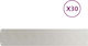 vidaXL Metal Garden Border in Silver Color 1.03...