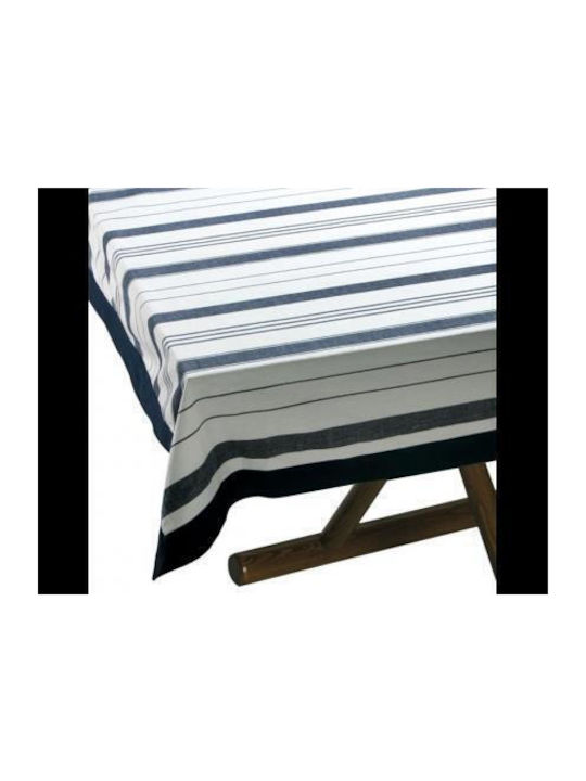 Non-Stain Waterproof Blue Striped Tablecloth 220x155 Marine Business Sa 35.mb.22622