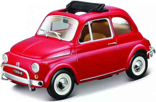 Bburago Car Fiat 500L 1968 Red 1:24 For 3+ Years
