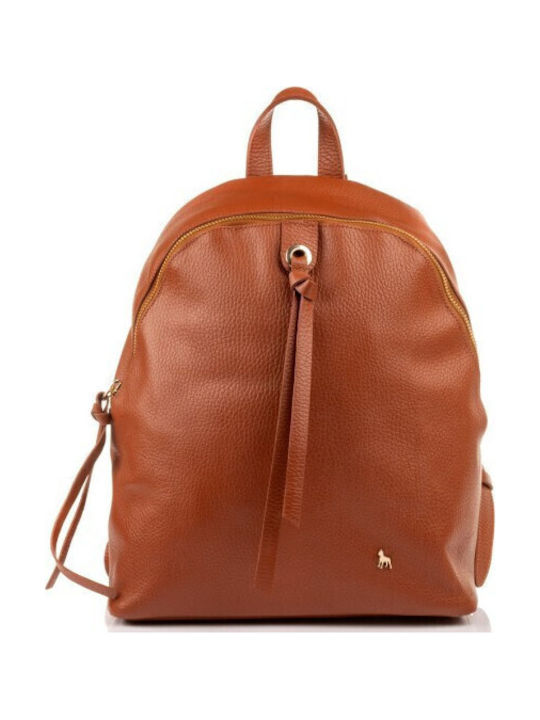 Boxer Leder Damentasche Rucksack Tabac Braun