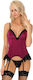 Livco Corsetti Fashion Agrafena Cf 90436 Corset + Thong Burgundy Product Code D-242315