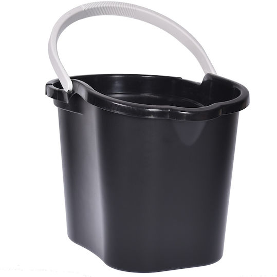Mop Bucket 16lt Plastic Viomes No.300 Black Set with Wringer