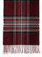 Men's Wool Scarf Burgundy