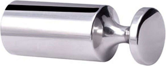 Single Wall-Mounted Bathroom Hook 1.6x4.5cm Inox Gray KP9601 Single Wall-Mounted Bathroom Hook 1.6x4.5cm Inox Gray KP9601