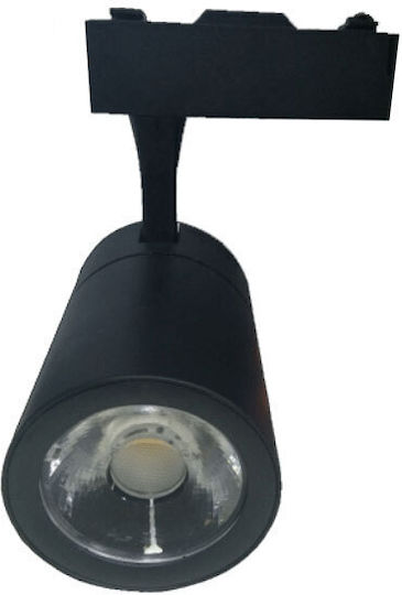 Atman Single LED Cool White Spot in Black Color