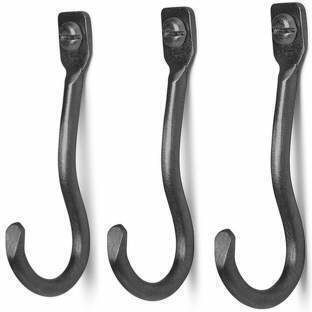 Krümmung Wandhaken Set3 Schwarz