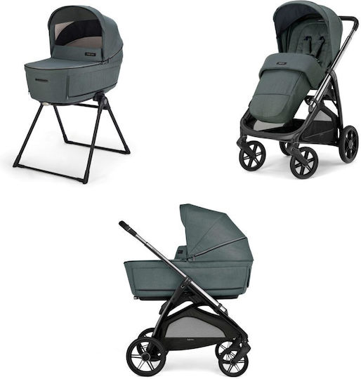 Inglesina Aptica Duo Ρυθμιζόμενο Καρότσι 2 σε 1 Kατάλληλο για Nεογέννητο Emerald Green 10.4kg