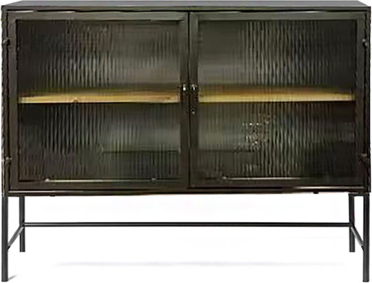 Μπουφές από Μέταλλο Μαύρος 110x90x90cm