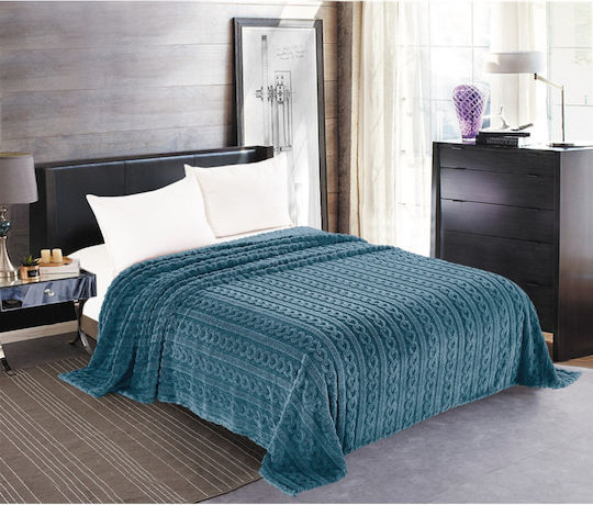 Silk Fashion Braid Κουβέρτα Fleece Μονή 160x220εκ. Ραφ