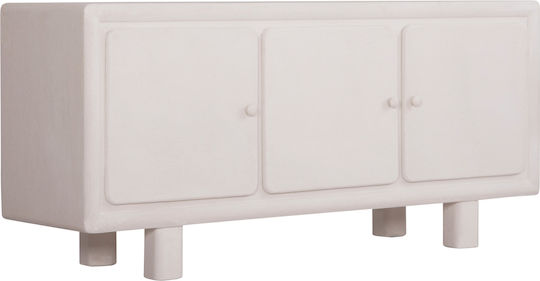 Sideboard Wooden Off-white 140x38x64cm