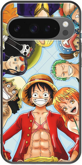 One Piece Google Pixel 9 Pro 5G Schwarzes TPU Schwarzes Silikon