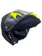 Faseed 967 Black/Yellow Matt Κράνος Μηχανής Flip-Up ECE 22.06 με Sunvisor
