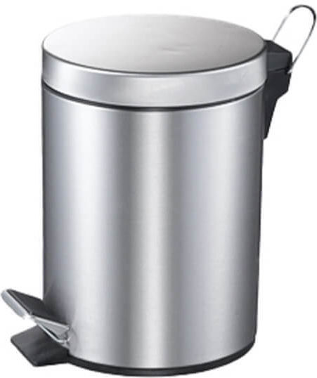Διανομική Inox Καλαθάκι Μπάνιου Soft Close 5lt Ασημί