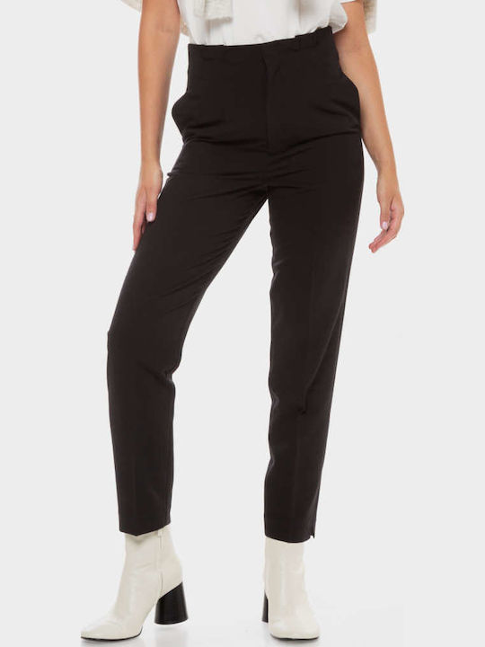 Women's Fabric Trousers Black