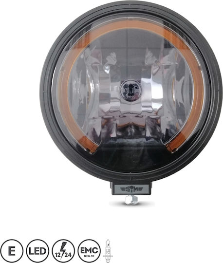 Кръглаς Фарове за мъгла за кола LED Mitsubishi Вземане 12 / 24V с Оранжев осветление 1бр