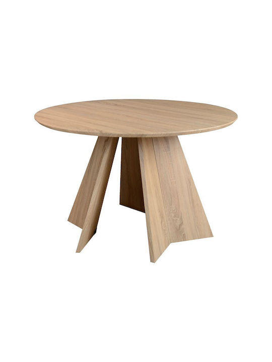 Bibble Rund Tisch Speisesaal Holz Natural Shade 120x120x76cm