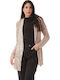 Silia D Women's Blazer Beige with Sequins