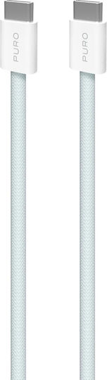 Puro USB 2.0 Cable USB-C male - USB-C 60W PD Μπλε 1.5m
