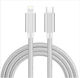 Naxius Geflochten USB-C zu Lightning Kabel 27W Weiß 1m