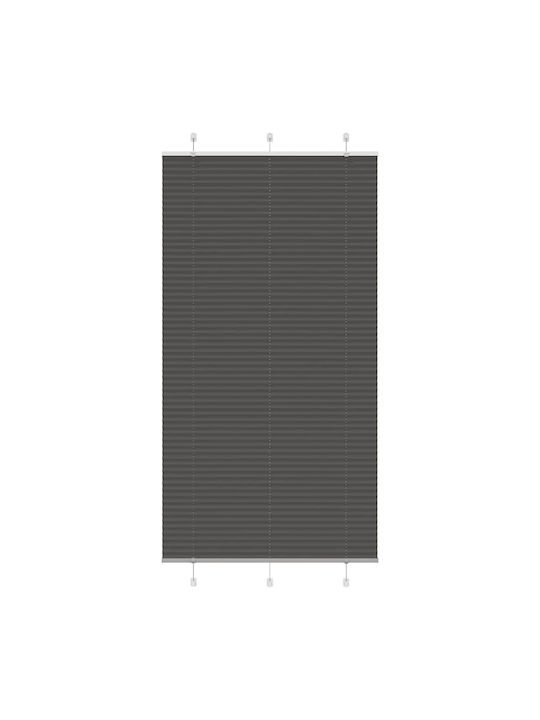 vidaXL Shade Blind Fabric in Black Color L105xH200cm