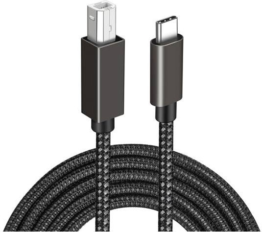 Naxius USB 2.0 Kabel USB Typ-C männlich - USB-B 66W PD Weiß 2m