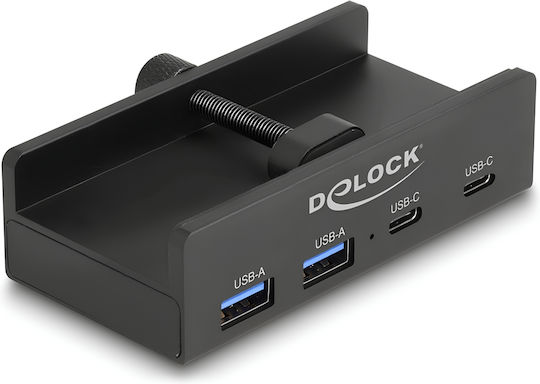 DeLock Hub 4 Θυρών USB 3.0 με σύνδεση USB-C