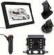Podofo Car Reverse Camera with Screen and Night Vision Universal