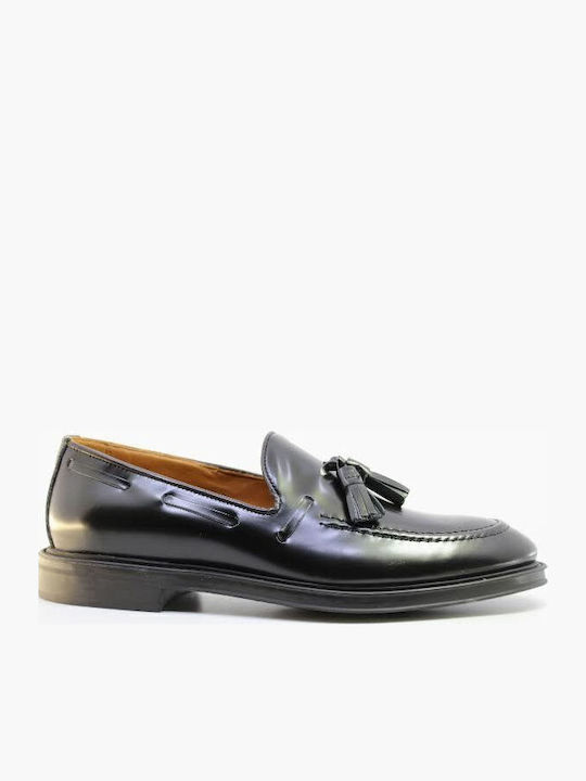Leder Herren Mokassins in Schwarz Farbe