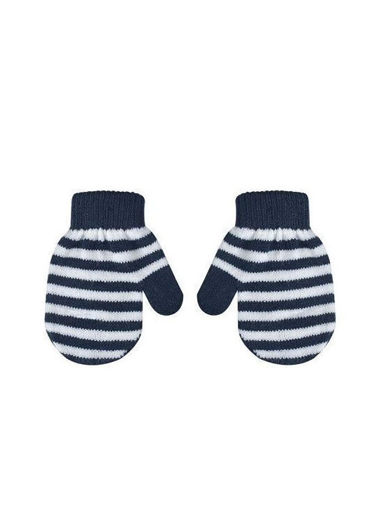 Baby Mittens Striped Blue "111763"