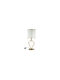 Zen Collection Table Lamp with White Shade and Gold Base