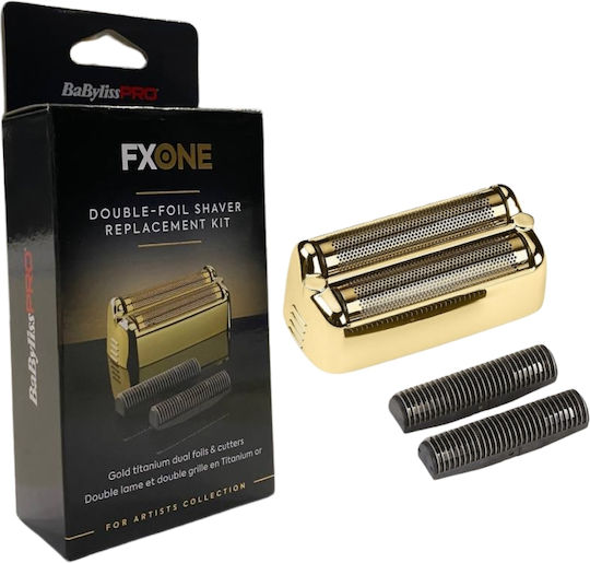 Ανταλλακτικό Πλέγμα & Κοπτικό Babyliss Pro Fx-one Double-foil Shaver Replacement Kit Gold Fx79rf2ge