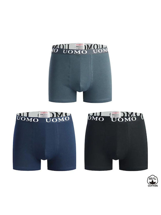 Uomo Men's Boxers Multicolour 3Pack