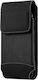 Universal Vertical Belt Case Smartphone Nylon Carabiner Clip Black