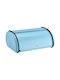 KING Hoff Brotkasten mit Deckel Inox Blau 44x27cm
