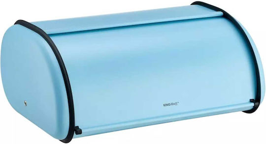 KING Hoff Кутия за хляб с капак Inox Син 44x27см KING Hoff Кутия за хляб с капак Inox Син 44x27см