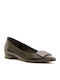 Synthetic Leather Ballerinas Black