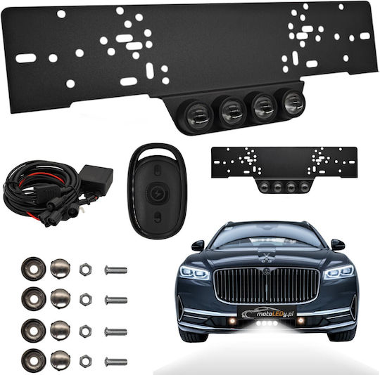 Front Lights Laser Led Number Plate Eu 12v + Remote Control