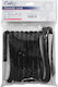 Double Braid Balloon Tying Rope Loop Diameter 12mm Length 3m Polyester Black