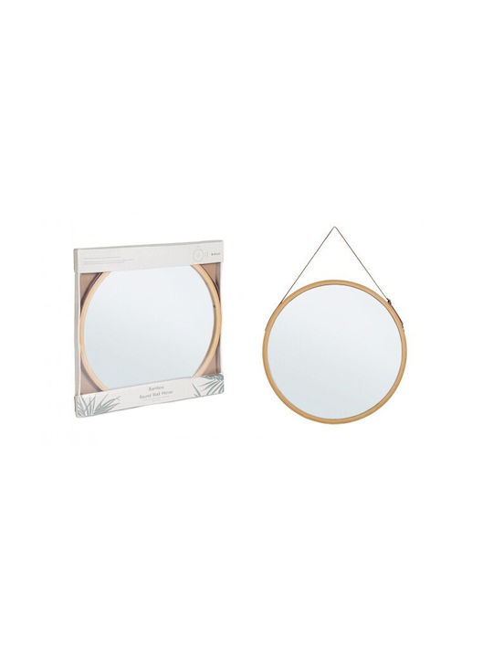 Bizzotto Desty Ro Bamboo Mirror W-frame D45 Ø45