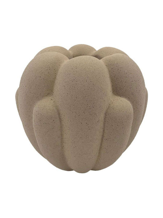 Βάζο 15-50055 20,5x18,5cm Brown Marhome Κεραμικό
