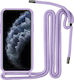Liquid Back Cover Silicone with Strap Lilac (Galaxy A21s)