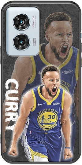 NBA-Stars Stephen Curry Motorola Edge 50 Fusion 5G Schwarzes TPU Schwarzes Silikon